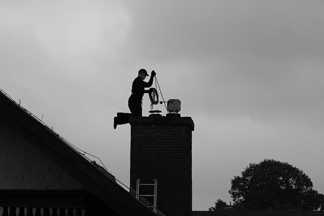 Schoorsteenveger in Maastricht