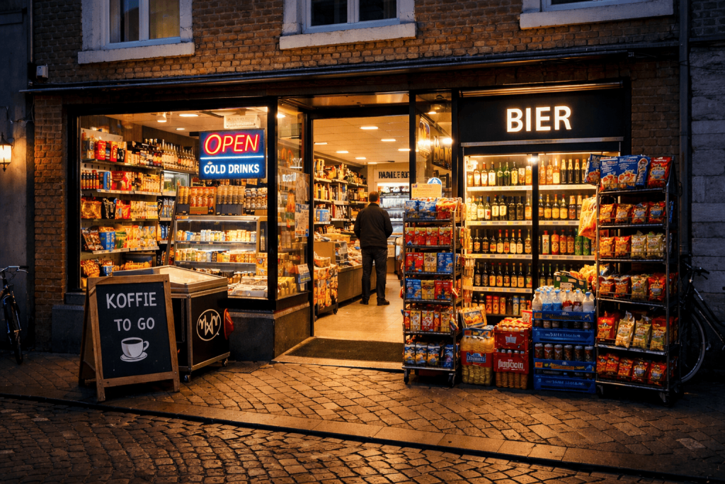 Avondwinkel in Maastricht